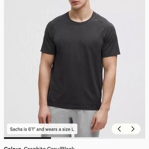 Men's Lululemon Metal Vent Tech Short Sleeve Tee Graphite Gray